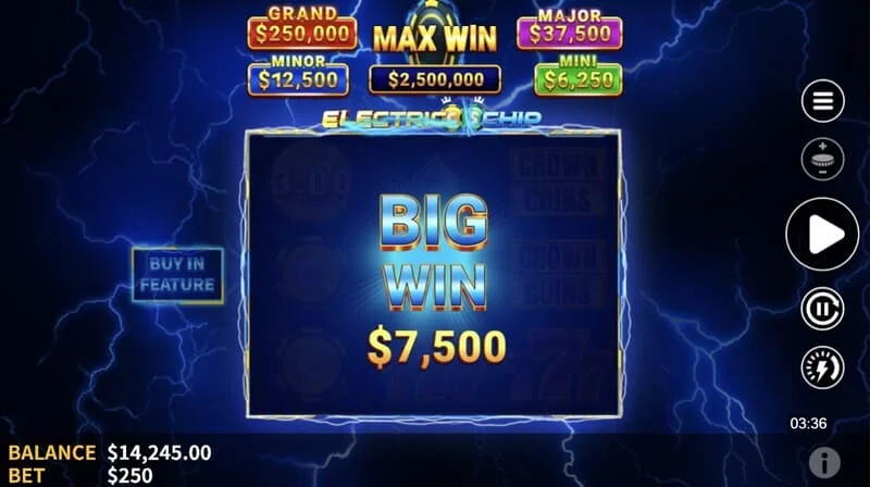 Electric Chip - bộ sưu tập cuối cùng của Electric Coins bằng bộ sưu tập với giải Jackpot cố định